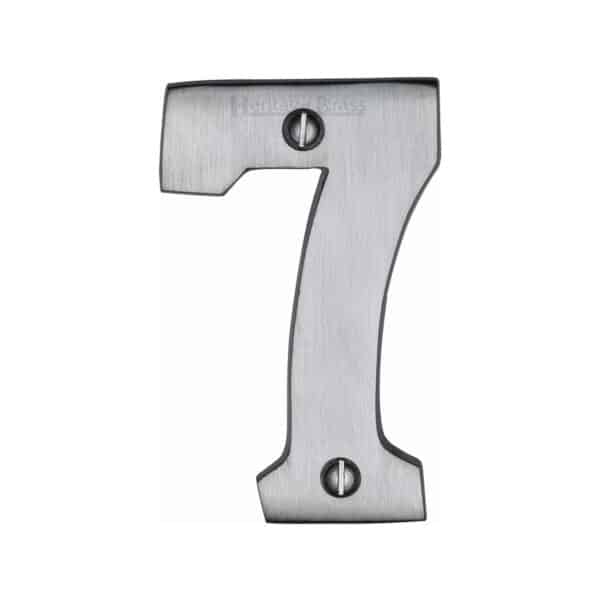 Heritage Brass Numeral 2 Face Fix 51mm (2") Satin Brass finish 1