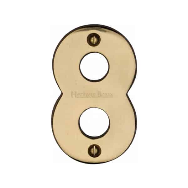 Heritage Brass Numeral 3 Face Fix 51mm (2") Antique Brass finish 1