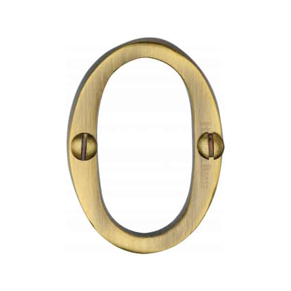 Heritage Brass Numeral 4 Face Fix 51mm (2") Matt Bronze finish 1