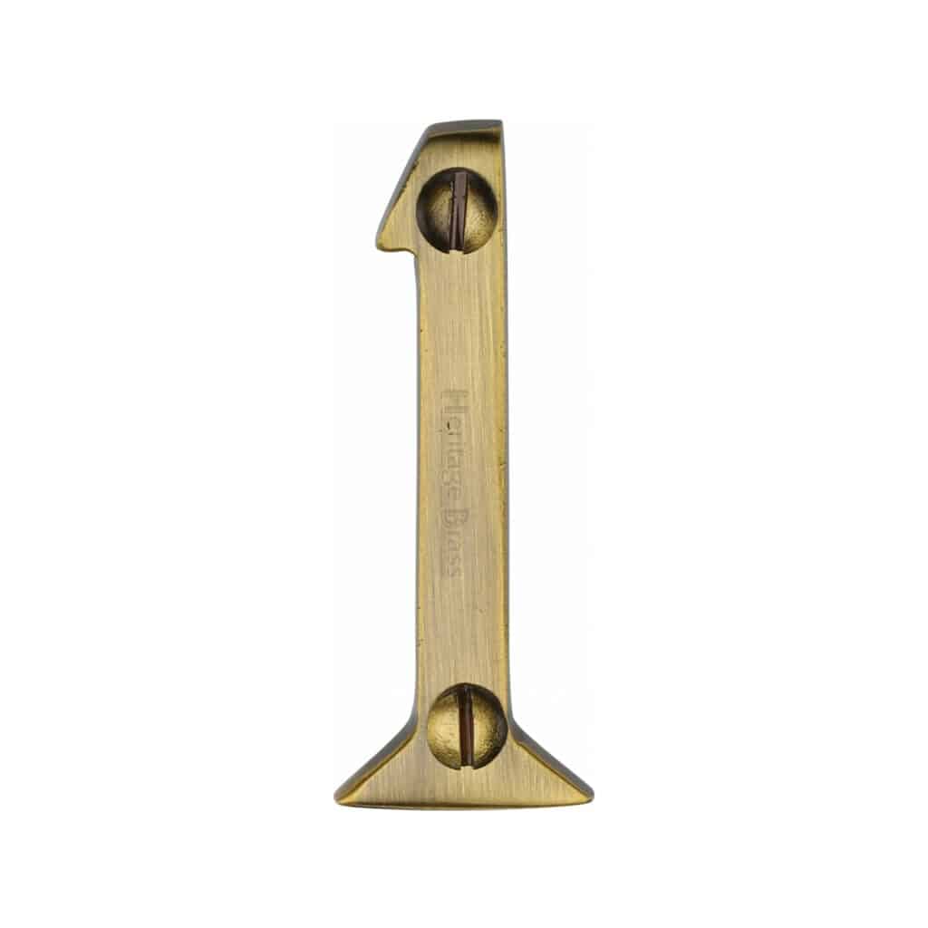 Heritage Brass Numeral 5 Face Fix 51mm (2") Matt Bronze finish 1