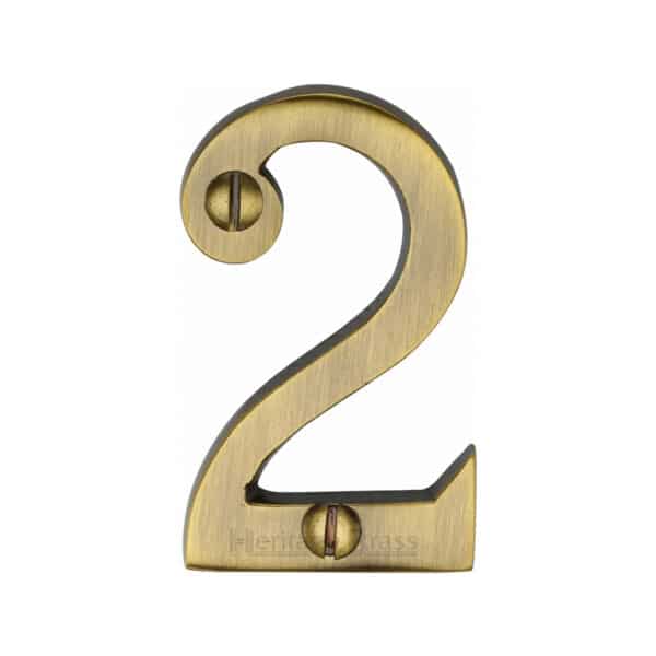 Heritage Brass Numeral 6 Face Fix 51mm (2") Matt Bronze finish 1