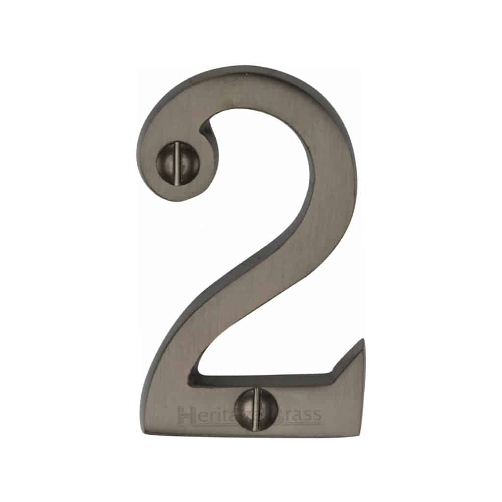 Heritage Brass Numeral 6 Face Fix 51mm (2") Polished Brass finish 1