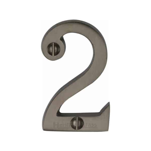 Heritage Brass Numeral 6 Face Fix 51mm (2") Polished Brass finish 1