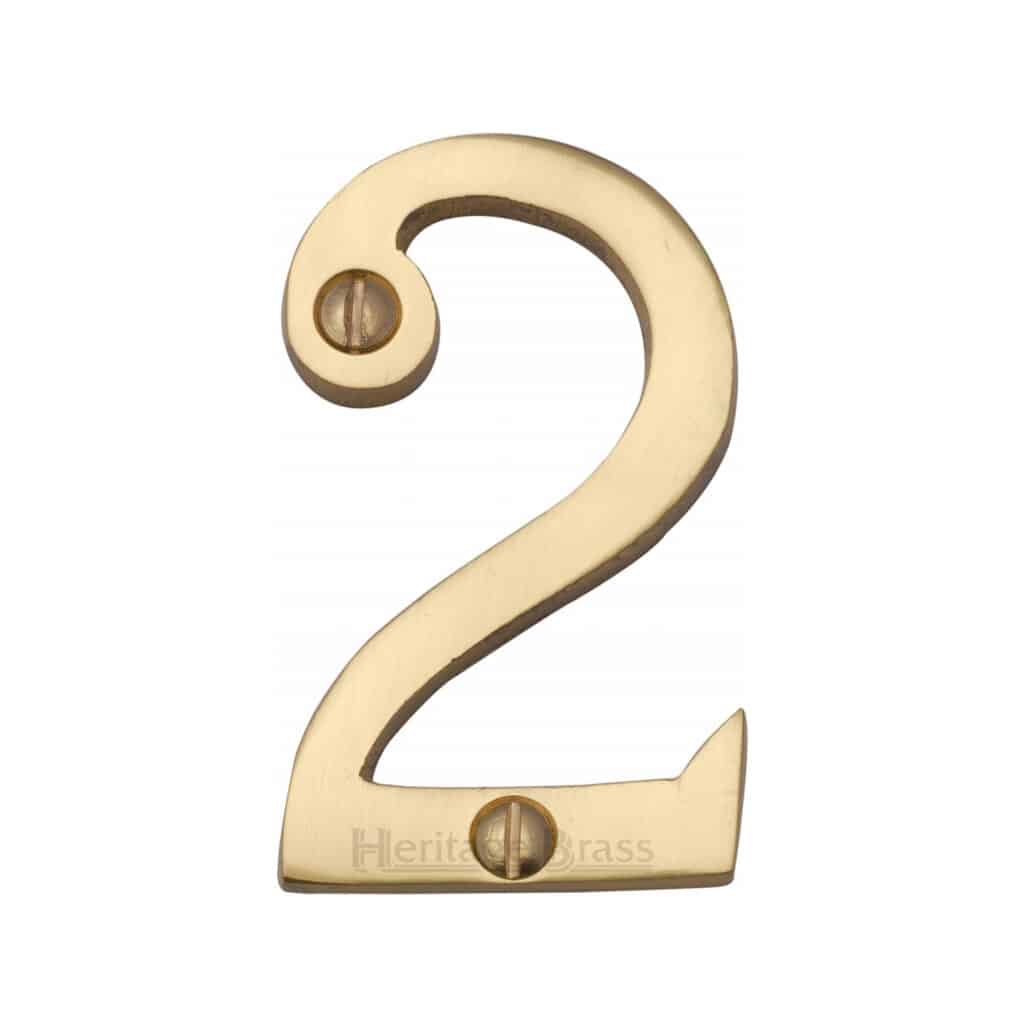 Heritage Brass Numeral 6 Face Fix 51mm (2") Polished Chrome finish 1