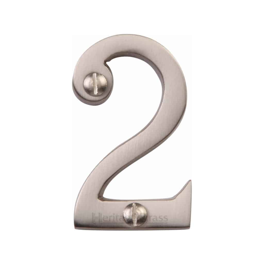 Heritage Brass Numeral 7 Face Fix 51mm (2") Antique Brass finish 1