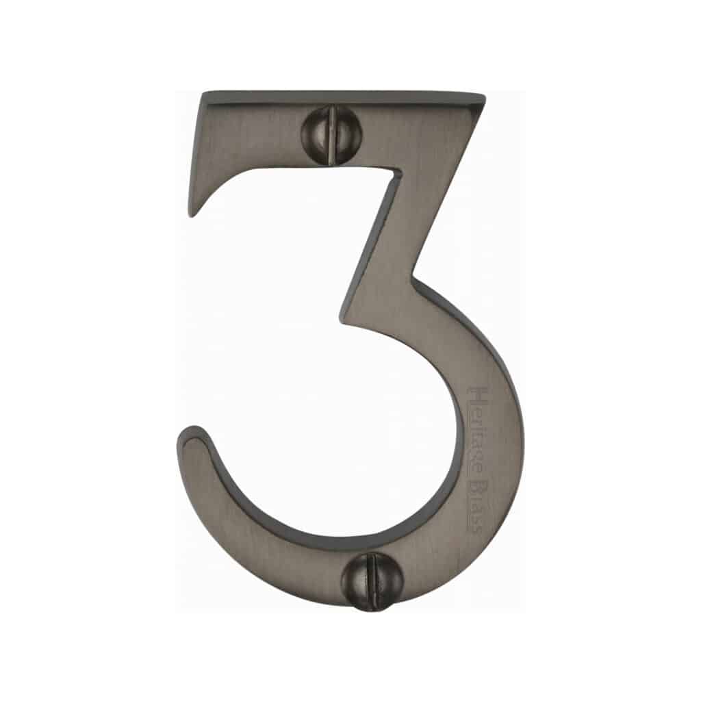 Heritage Brass Numeral 7 Face Fix 51mm (2") Polished Brass finish 1