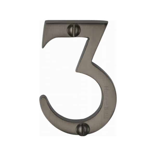 Heritage Brass Numeral 7 Face Fix 51mm (2") Polished Brass finish 1