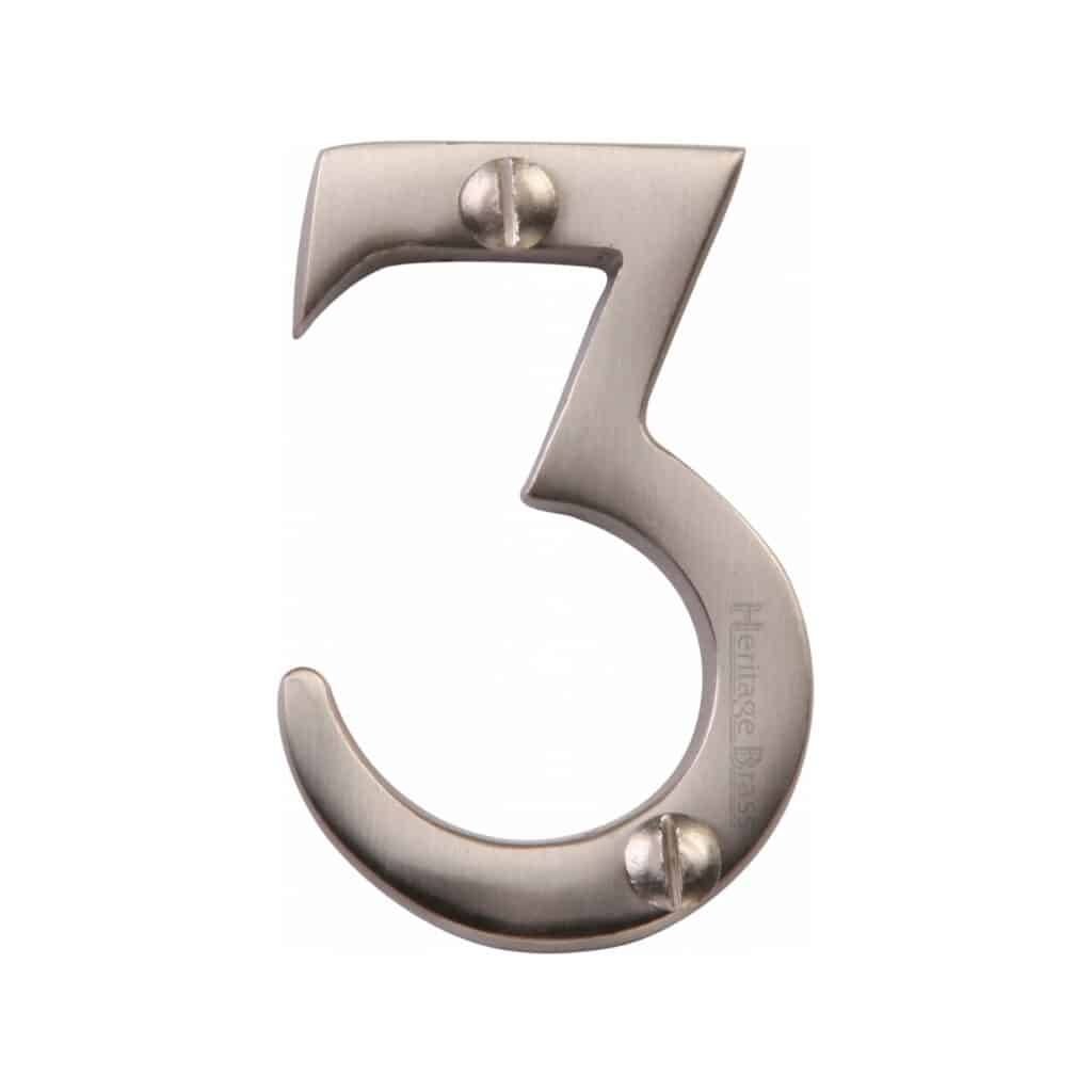 Heritage Brass Numeral 8 Face Fix 51mm (2") Antique Brass finish 1