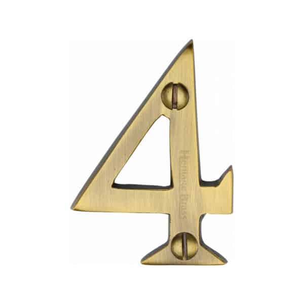 Heritage Brass Numeral 8 Face Fix 51mm (2") Matt Bronze finish 1