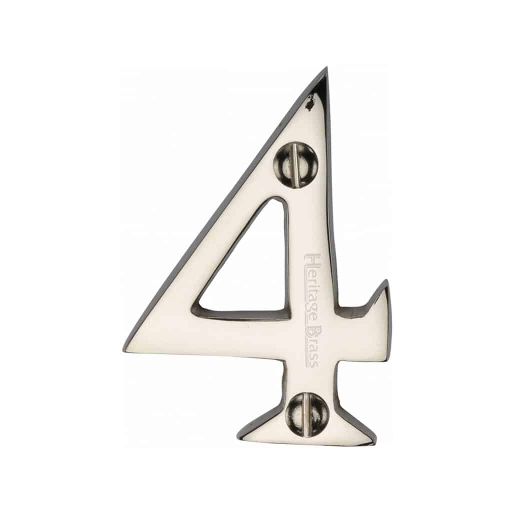 Heritage Brass Numeral 8 Face Fix 51mm (2") Satin Brass finish 1