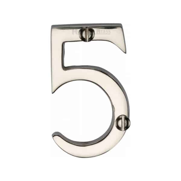 Heritage Brass Numeral 9 Face Fix 51mm (2") Satin Brass finish 1