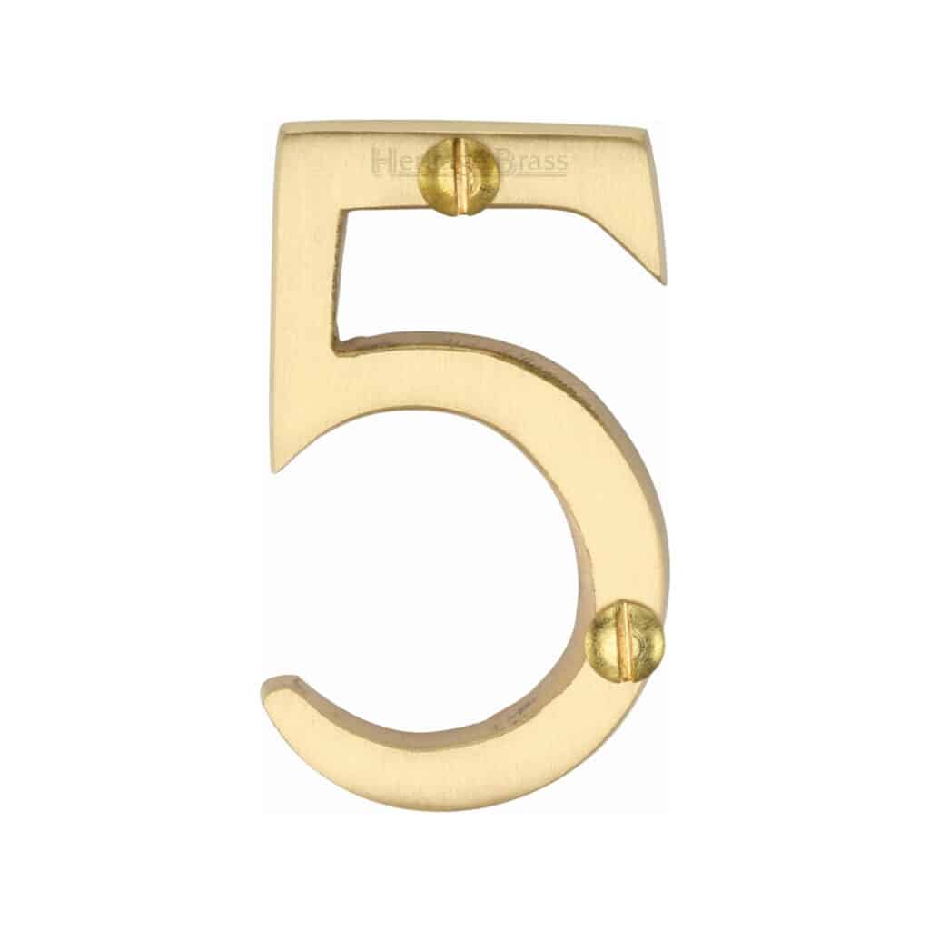 Heritage Brass Numeral 9 Face Fix 51mm (2") Satin Chrome finish 1