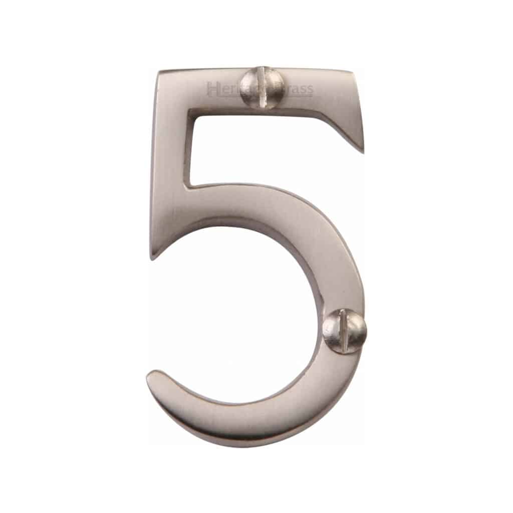 Heritage Brass Numeral 0 Self Adhesive 51mm (2") Antique Brass finish 1