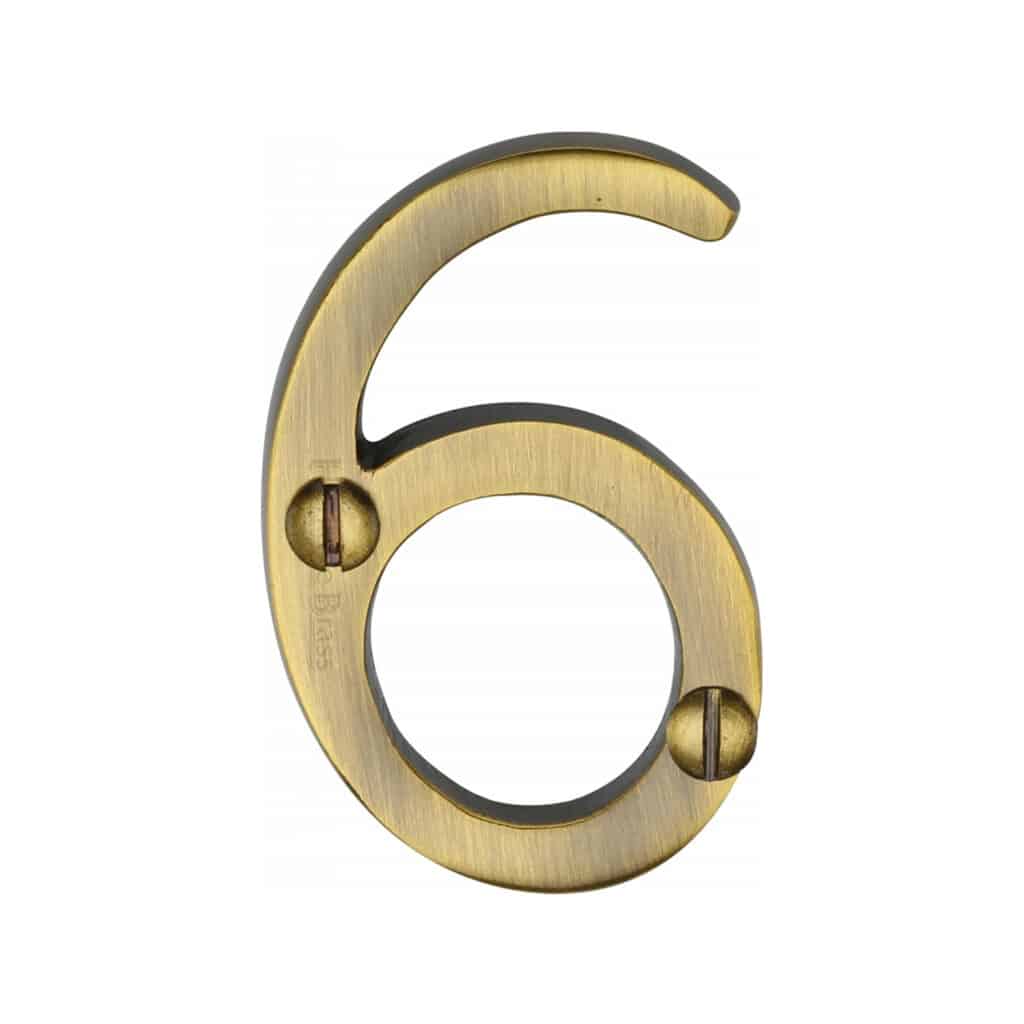 Heritage Brass Numeral 0 Self Adhesive 51mm (2") Matt Bronze finish 1