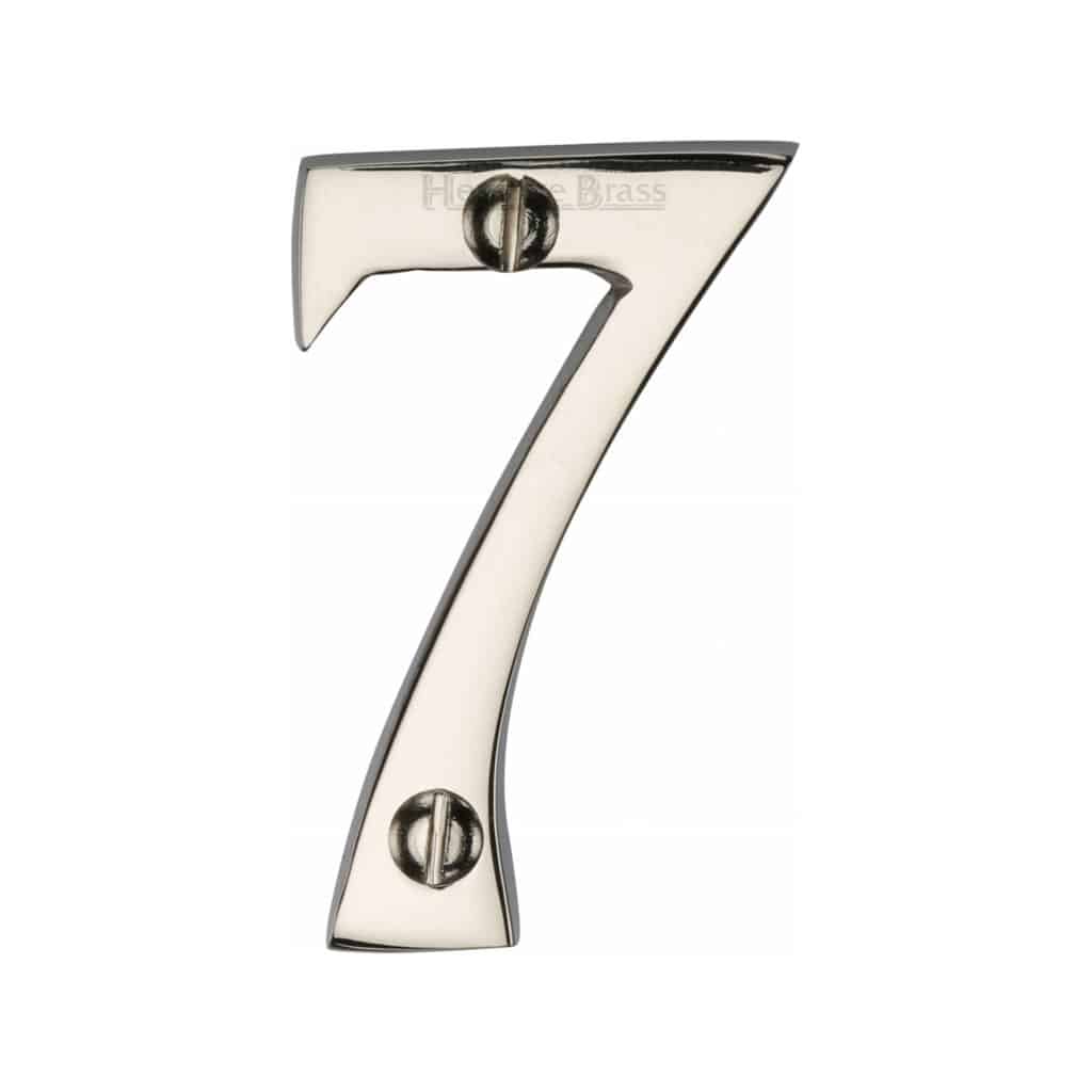 Heritage Brass Numeral 1 Self Adhesive 51mm (2") Satin Brass finish 1