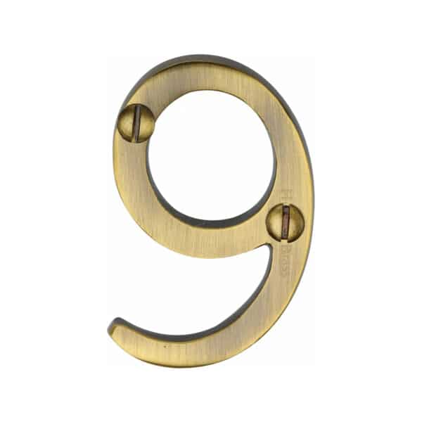 Heritage Brass Numeral 3 Self Adhesive 51mm (2") Matt Bronze finish 1