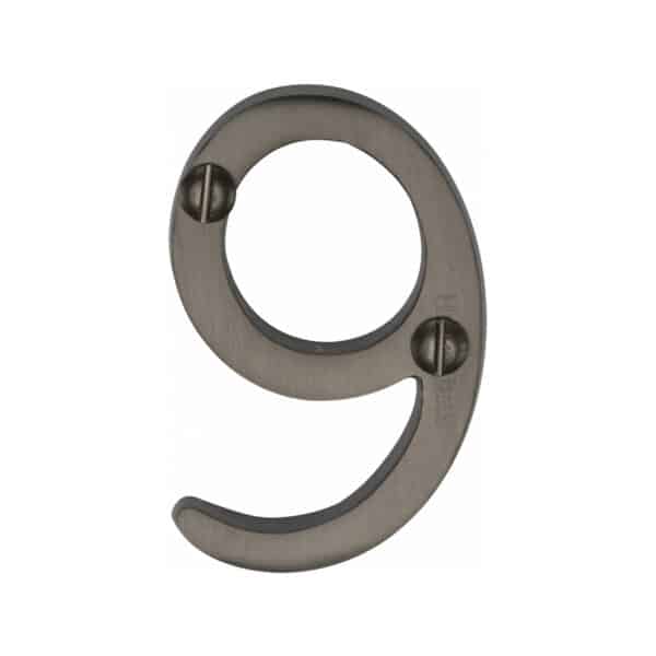 Heritage Brass Numeral 3 Self Adhesive 51mm (2") Polished Brass finish 1