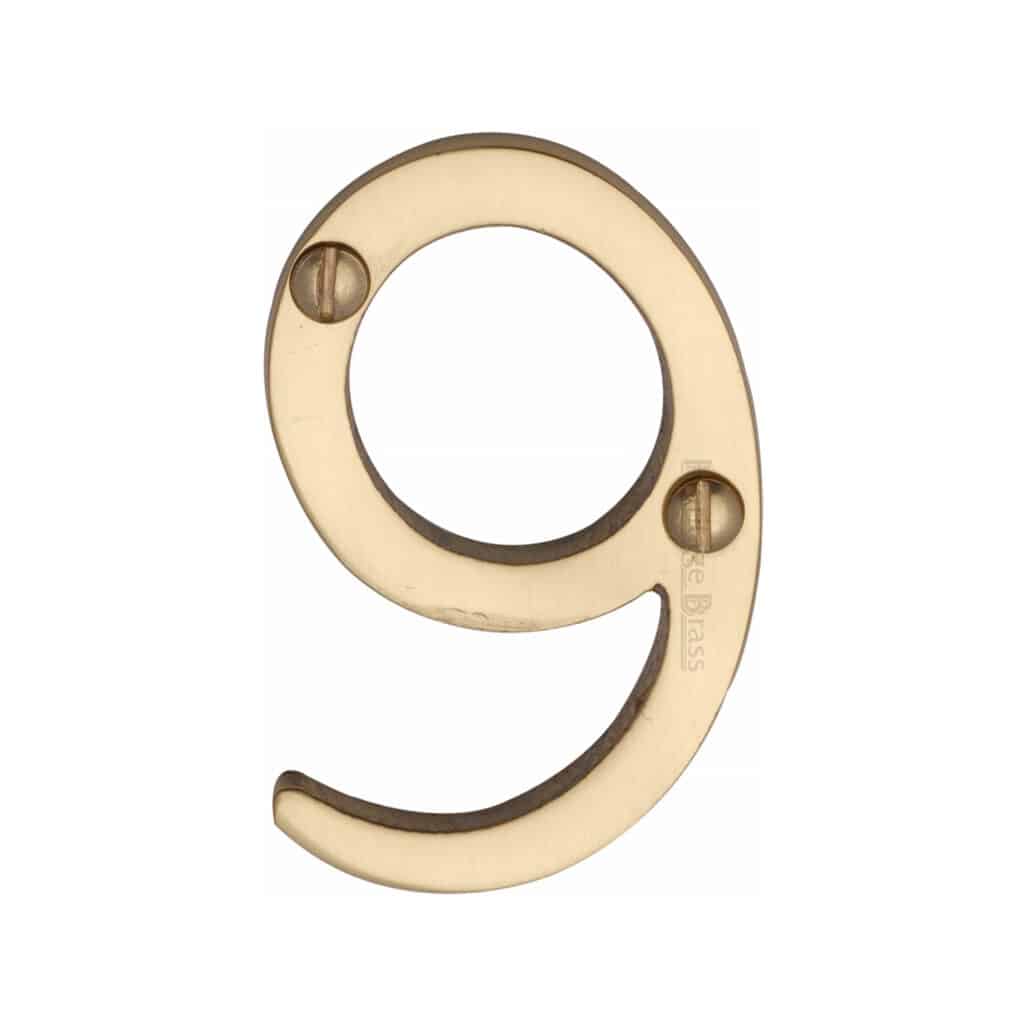 Heritage Brass Numeral 3 Self Adhesive 51mm (2") Polished Chrome finish 1