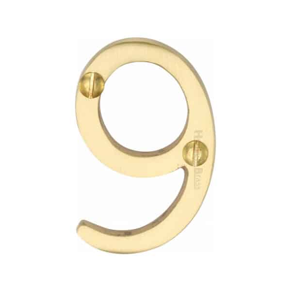 Heritage Brass Numeral 3 Self Adhesive 51mm (2") Satin Chrome finish 1