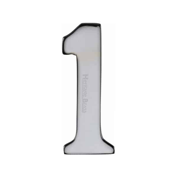 Heritage Brass Numeral 5 Self Adhesive 51mm (2") Polished Nickel finish 1