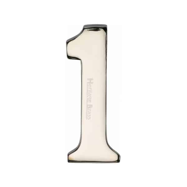 Heritage Brass Numeral 5 Self Adhesive 51mm (2") Satin Brass finish 1