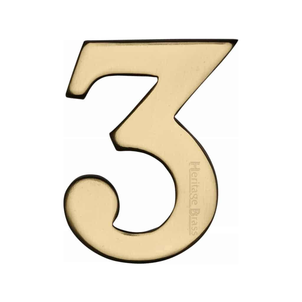 Heritage Brass Numeral 7 Self Adhesive 51mm (2") Polished Chrome finish 1