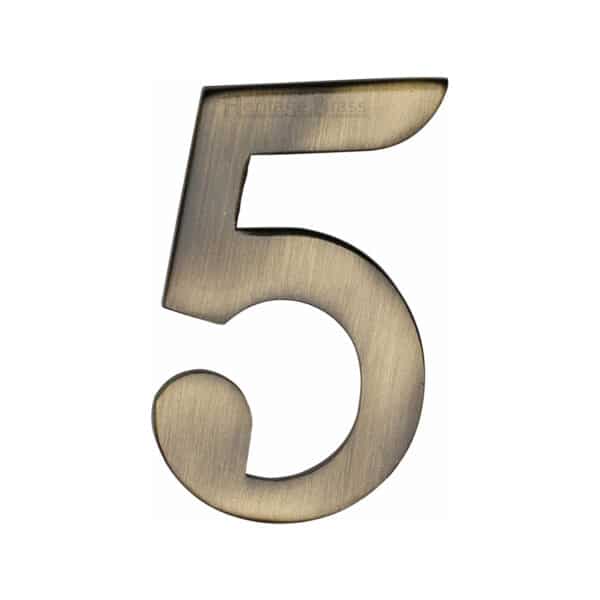 Heritage Brass Numeral 9 Self Adhesive 51mm (2") Matt Bronze finish 1