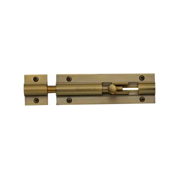 Heritage Brass Door Bolt Necked 4" x 1.25" Matt Bronze finish 1