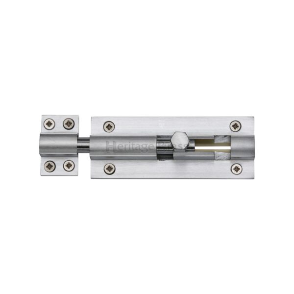 Heritage Brass Door Bolt Flush Fitting 6" x .3/4" Polished Nickel finish 1