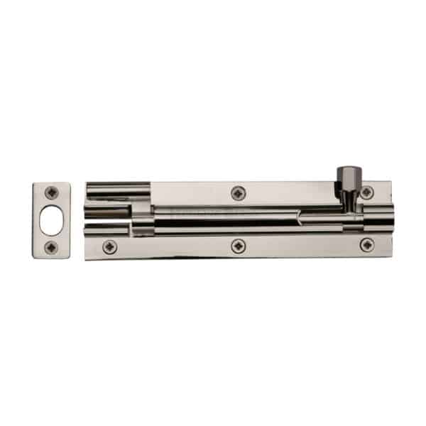 Heritage Brass Slide Bolt Satin Nickel finish 1