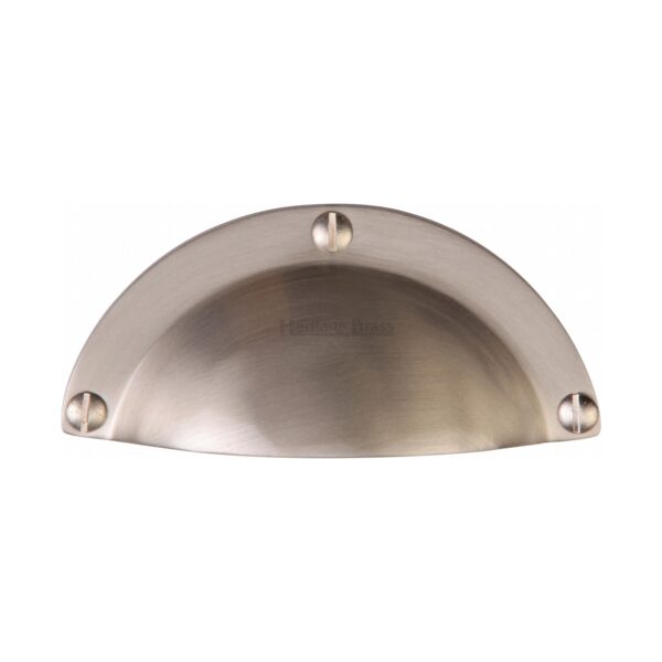 Round Flush Pull Polished Brass finish 1