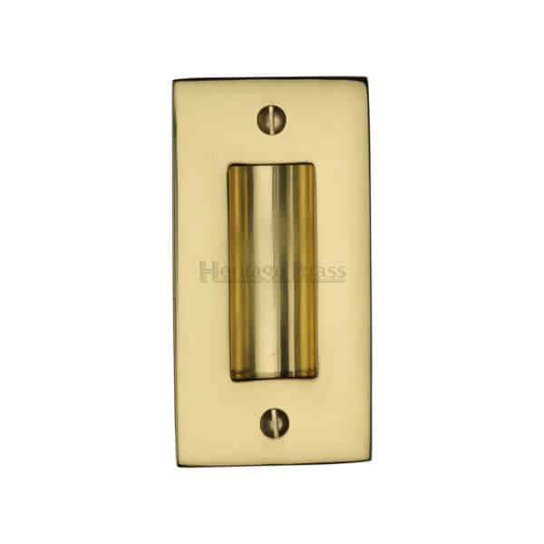 Rectangular Flush Pull 300 x 58mm Satin Chrome finish 1