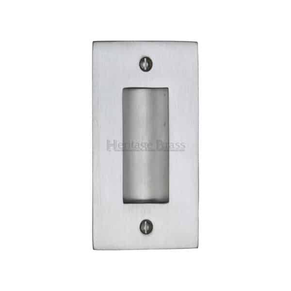 Square Flush Pull 63.5 x 63.5mm Polished Brass finish 1