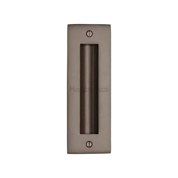 Square Flush Pull 63.5 x 63.5mm Satin Brass finish 1