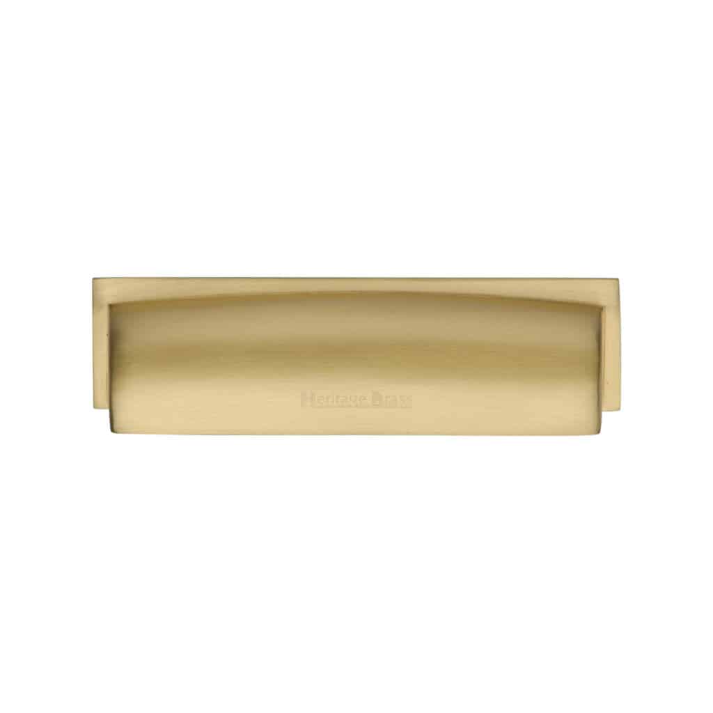 Heritage Brass Cabinet Knob Rectangular Hammered Design 47mm Matt Bronze finish 1