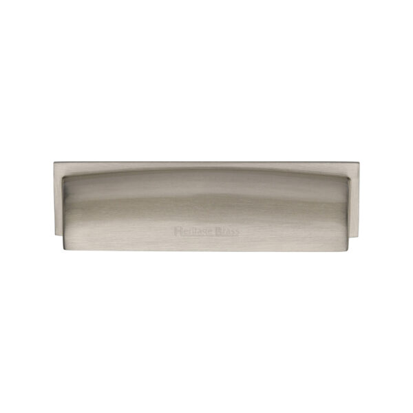 Heritage Brass Cabinet Knob Rectangular Hammered Design 47mm Polished Chrome finish 1