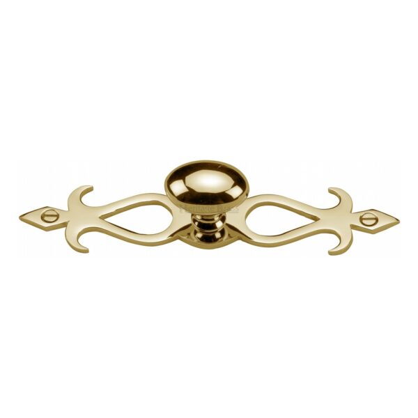 Heritage Brass Cabinet Knob Round Stepped Design 32mm Polished Nickel finish 1