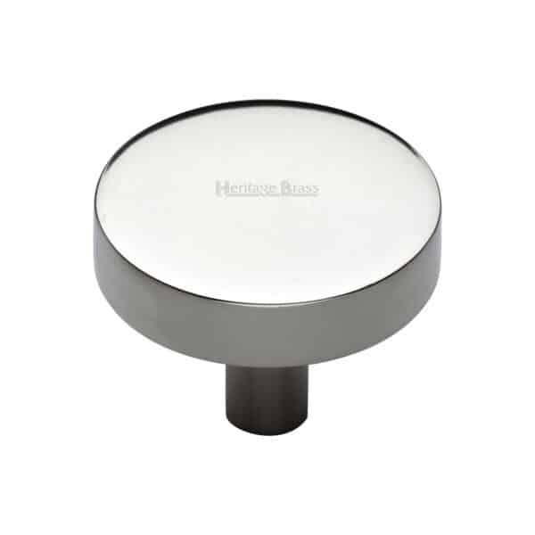 Heritage Brass Cabinet Knob Stepped Disc Design 38mm Antique Brass finish 1