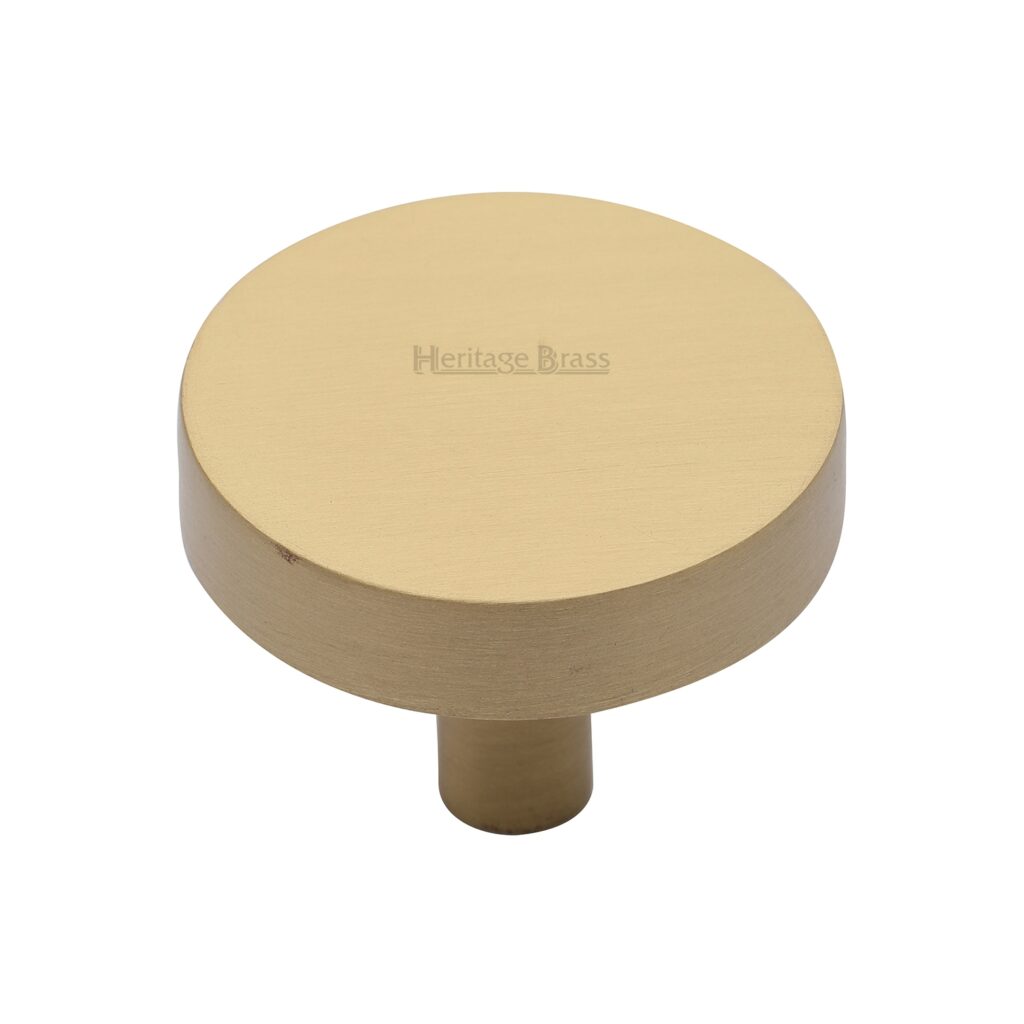 Heritage Brass Cabinet Knob Stepped Disc Design 38mm Matt Bronze finish 1