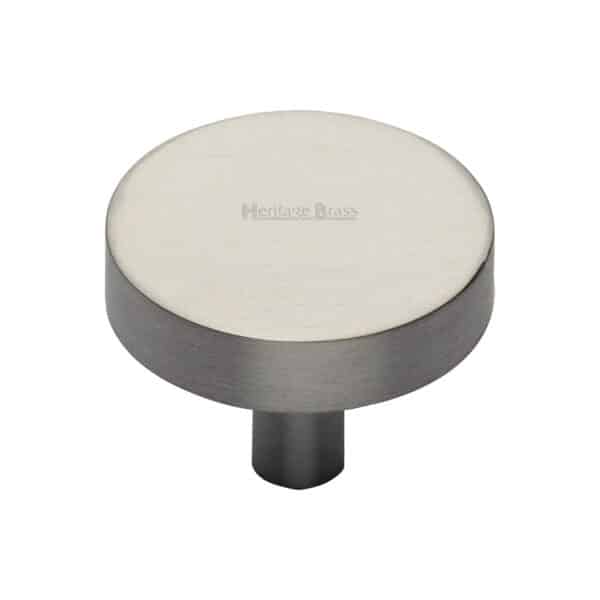 Heritage Brass Cabinet Knob Stepped Disc Design 38mm Polished Brass finish 1