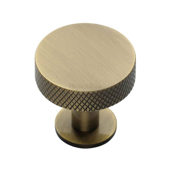 Heritage Brass Cabinet Knob Stepped Disc Design 38mm Polished Chrome finish 1