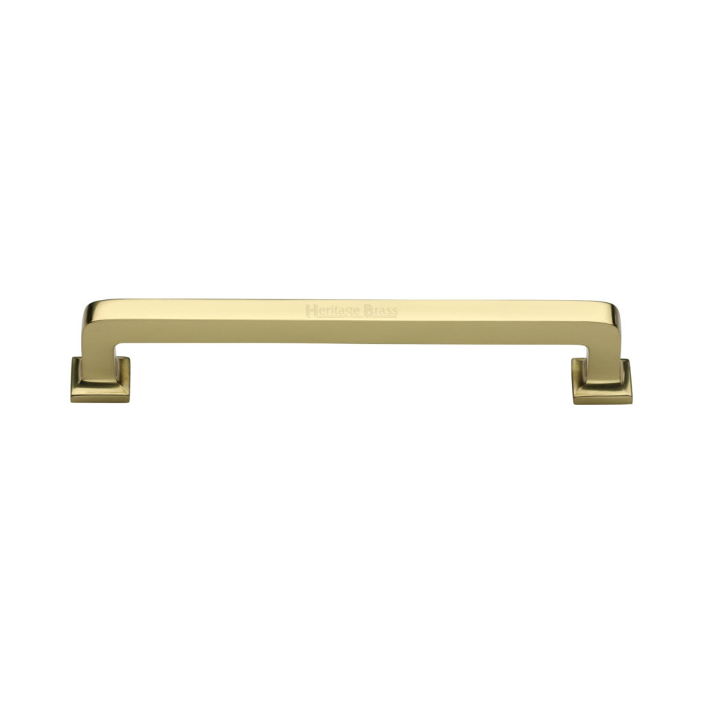 Heritage Brass Cabinet Knob Round Edge Design 32mm Polished Brass finish 1