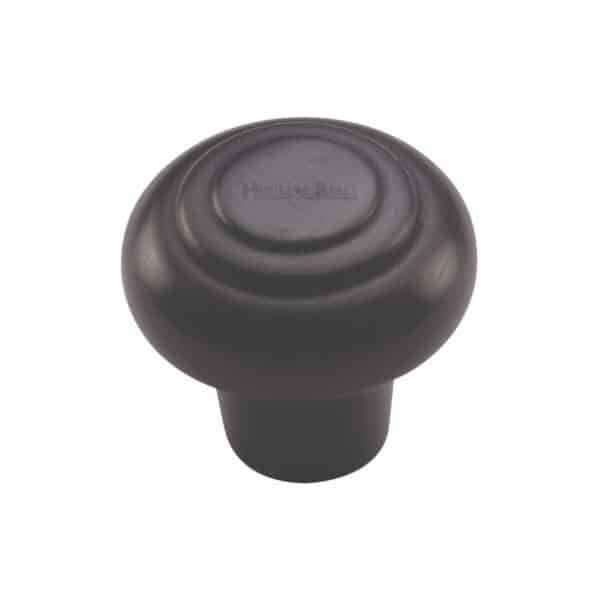 Heritage Brass Cabinet Knob Hexagon Design with Rose 32mm Matt Bronze/Satin Brass finish 1