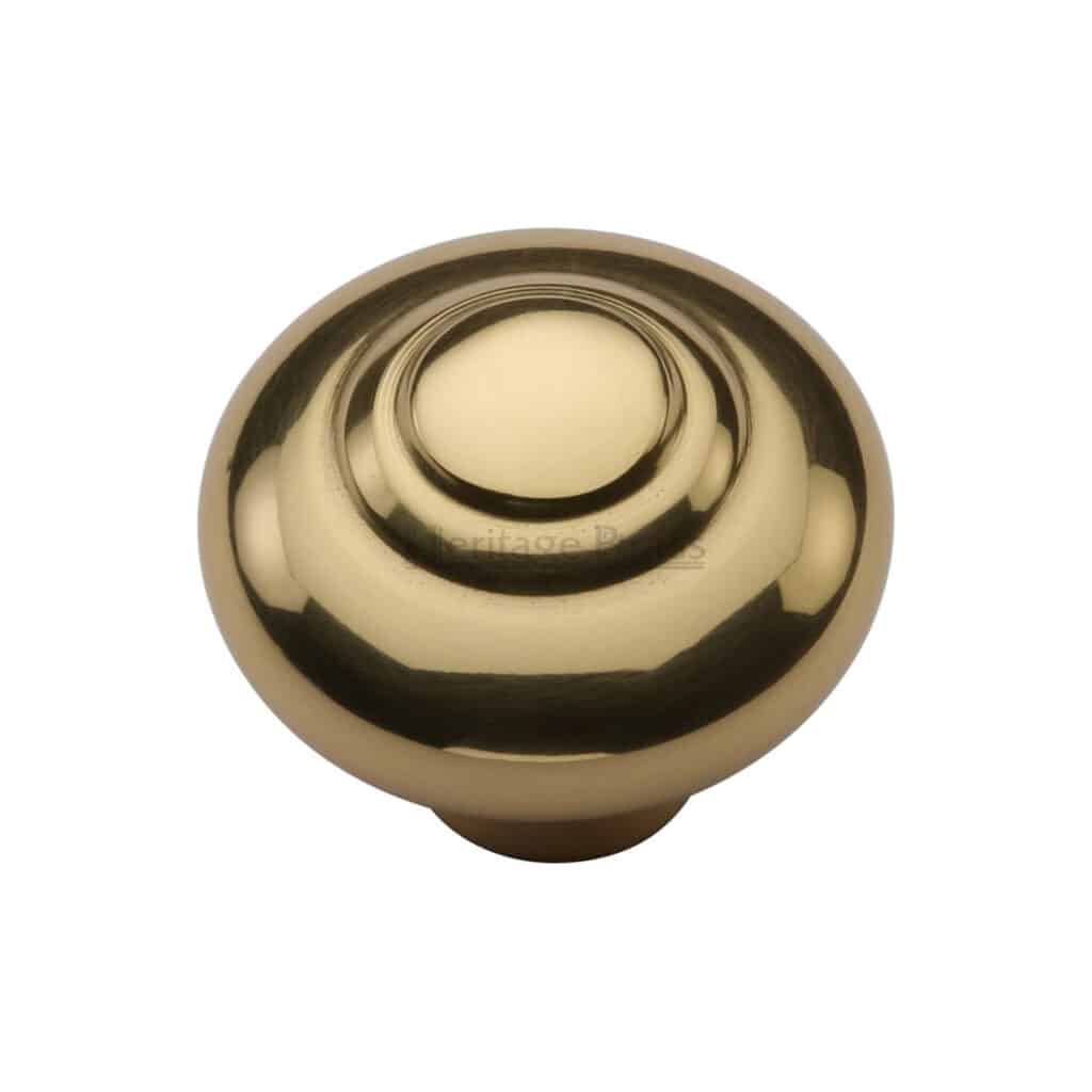 Heritage Brass Cabinet Knob Hexagon Design with Rose 32mm Matt Bronze finish 1