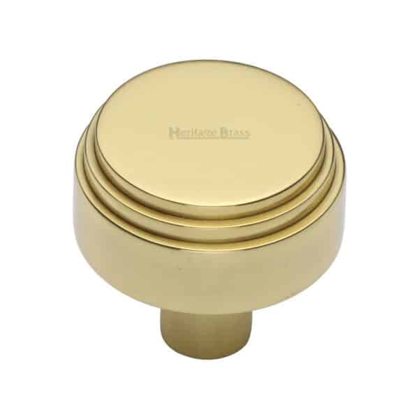 Heritage Brass Cabinet Knob Plinth Square Design with base 25mm Satin Brass finish 1