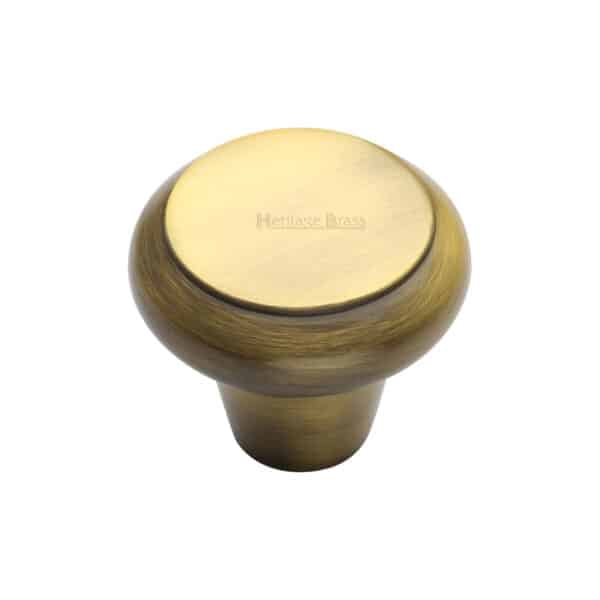 Heritage Brass Cabinet Knob Surrey Design 32mm Polished Brass finish 1