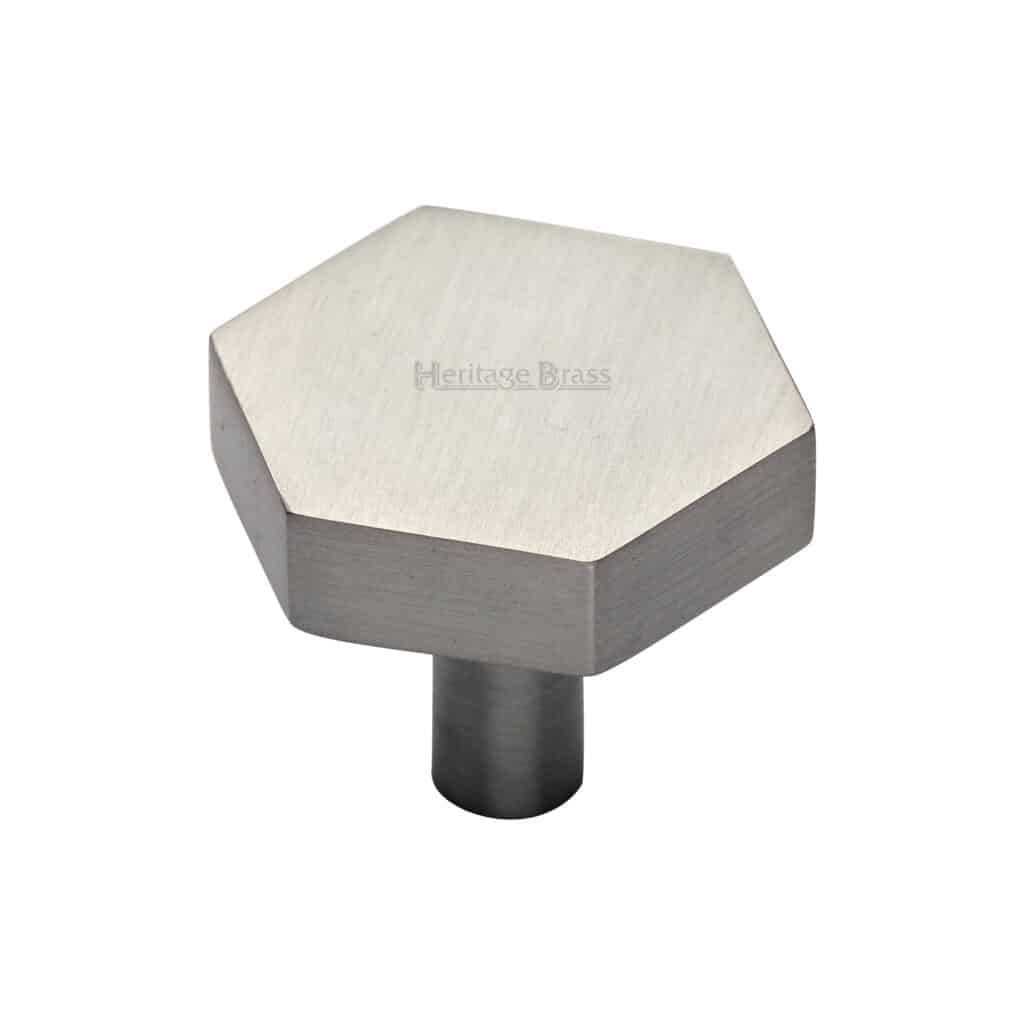 Heritage Brass Cabinet Knob Knurled T-Bar Design 45mm Polished Brass finish 1