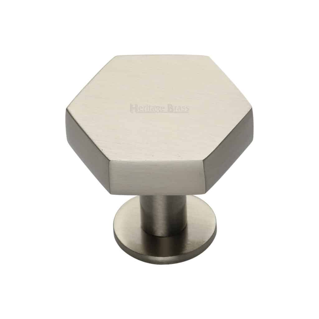 Heritage Brass Cabinet Knob Stepped T-Bar Design 45mm Polished Brass finish 1