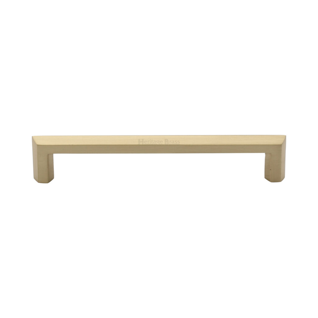 Heritage Brass Cabinet Pull Hammered Wide Metro Design 160mm CTC Antique Brass Finish 1