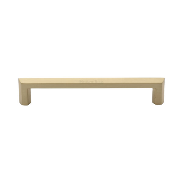 Heritage Brass Cabinet Pull Hammered Wide Metro Design 160mm CTC Antique Brass Finish 1